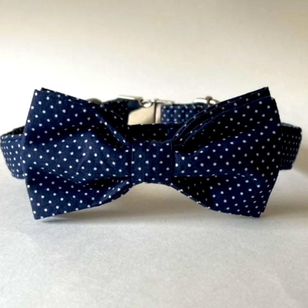 Pet Polka Dot Bow Tie Collar
